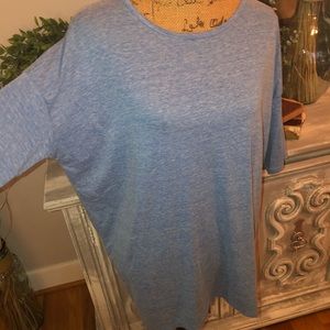 LuLaRoe blue tunic small shirt